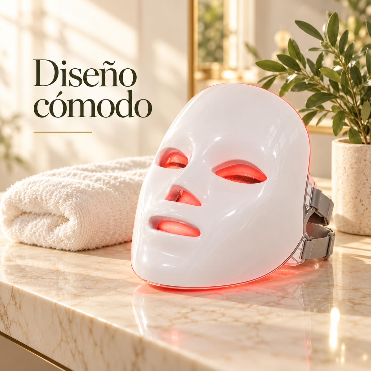 GlowMask: diseño cómodo de la mascarilla facial LED
